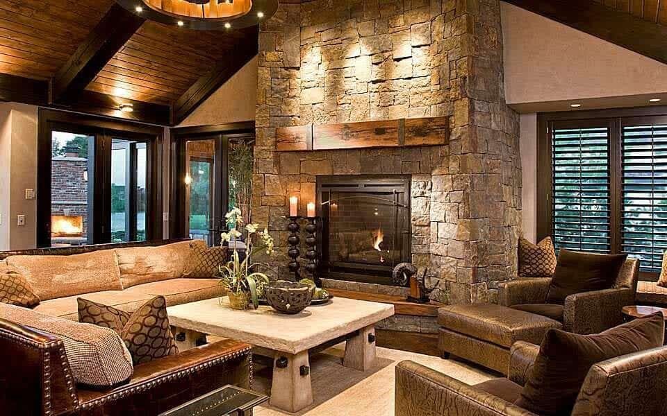 Contemporary Rustic Living Room Fresh Take A Peek Inside This Stunning Modern Rustic Minnesota Home