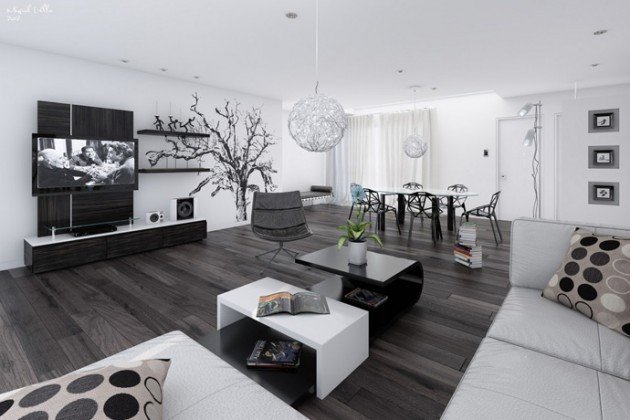 Contemporary White Living Room Best Of 20 Wonderful Black and White Contemporary Living Room Designs