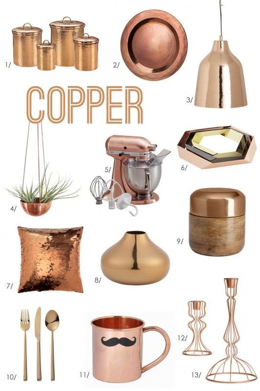 Copper Home Decor and Accessories Luxury for the Love Of Color Copper