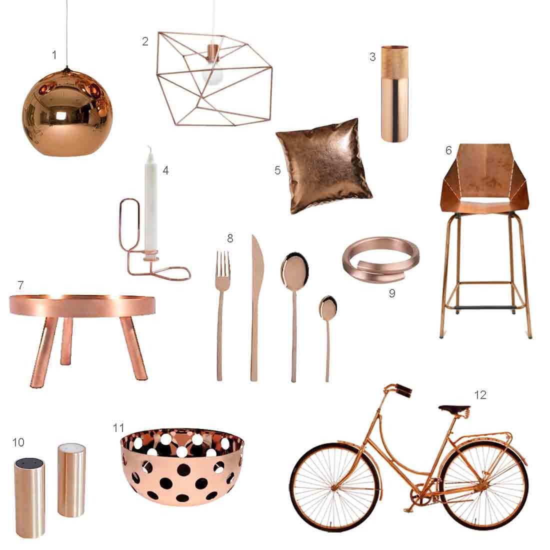 Copper Home Decor and Accessories Unique Roundup 12 Modern Copper Accessories Design Milk