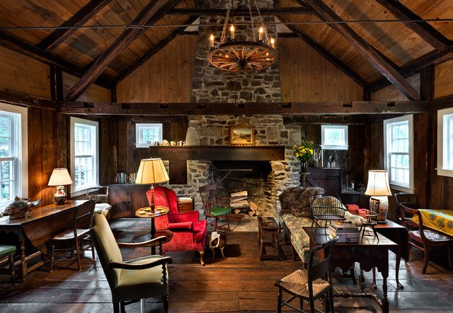 Cottage Traditional Living Room Awesome Writers Cottage Traditional Living Room New York by Crisp Architects