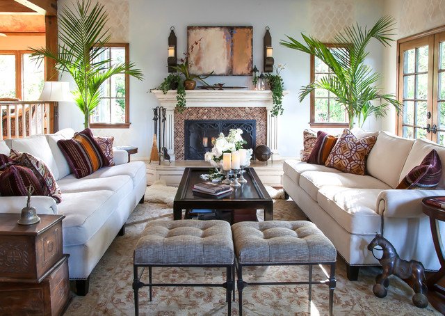 Cottage Traditional Living Room Beautiful English Cottage Living Room Traditional Living Room Santa Barbara by Maraya Interior Design