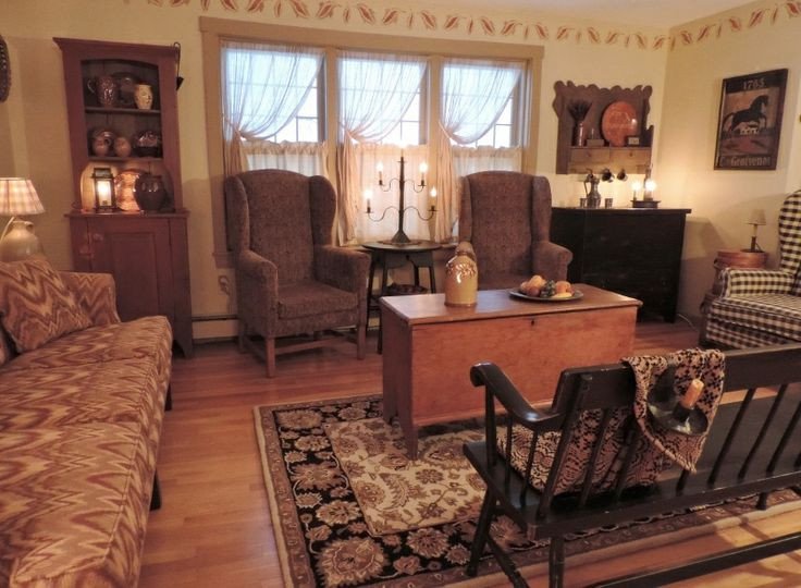 Country Comfortable Living Room Fresh Living Room Primitive Livingroom Pinterest