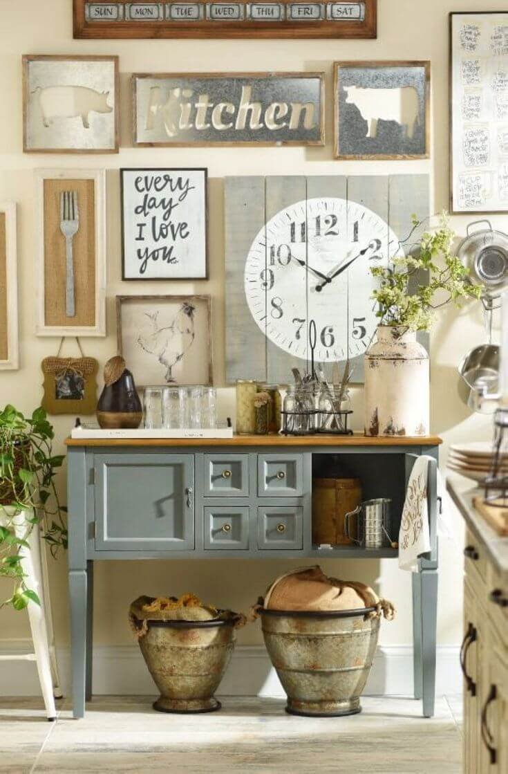 Country Kitchen Wall Decor Ideas Awesome 27 Best Country Cottage Style Kitchen Decor Ideas and Designs for 2019