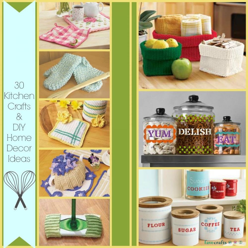 Craft Ideas for Home Decor New 30 Kitchen Crafts and Diy Home Decor Ideas