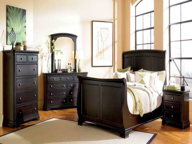 25 Dark Wood Bedroom Furniture Decorating Ideas