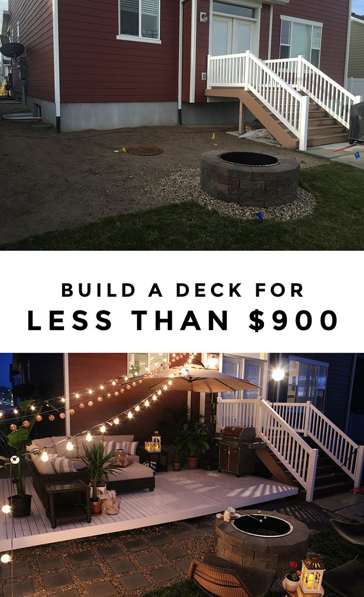 Deck Decor On A Budget Unique How to Build A Simple Diy Deck On A Bud