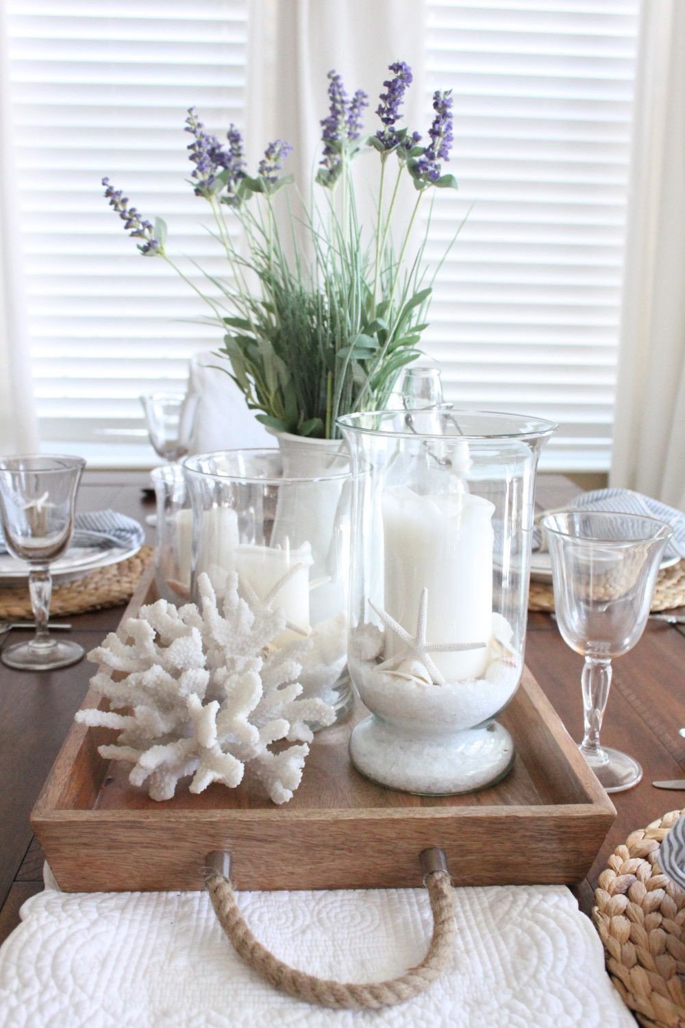 Decor Dining Room Table Centerpiece Lovely Lavender In the Kitchen Summer Style Coastal Decorating Ideas