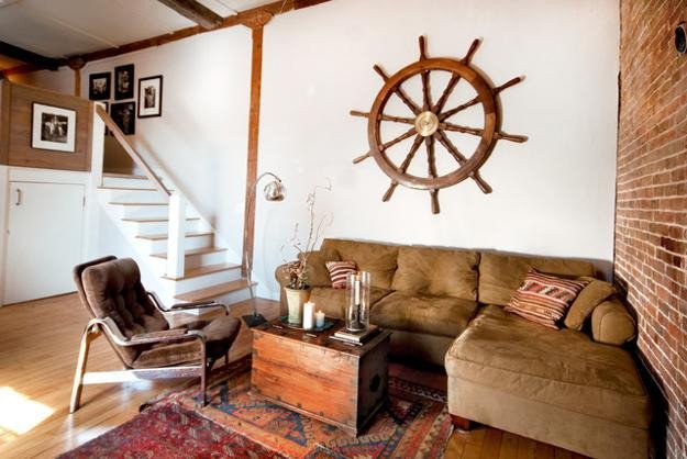 Decor for Living Room Wall Elegant Nautical Decor Ideas Enhanced by Vintage Ship Wheels and Handmade themed Decorations