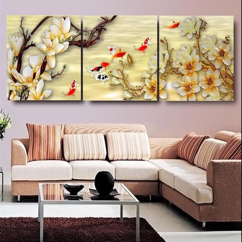 Decor for Living Room Wall Lovely Canvas White Magnolia Wall Art Canvas Paintings Living Room Wall Decor Picture Canvas