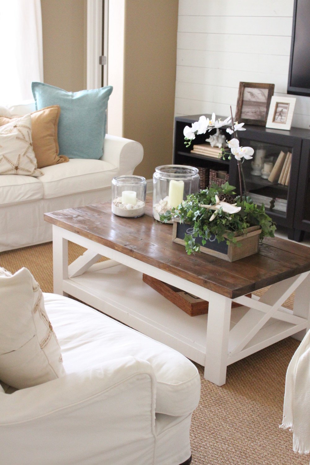 Decor Ideas for Coffee Tables Beautiful A New Rustic Coastal Coffee Table Starfish Cottage