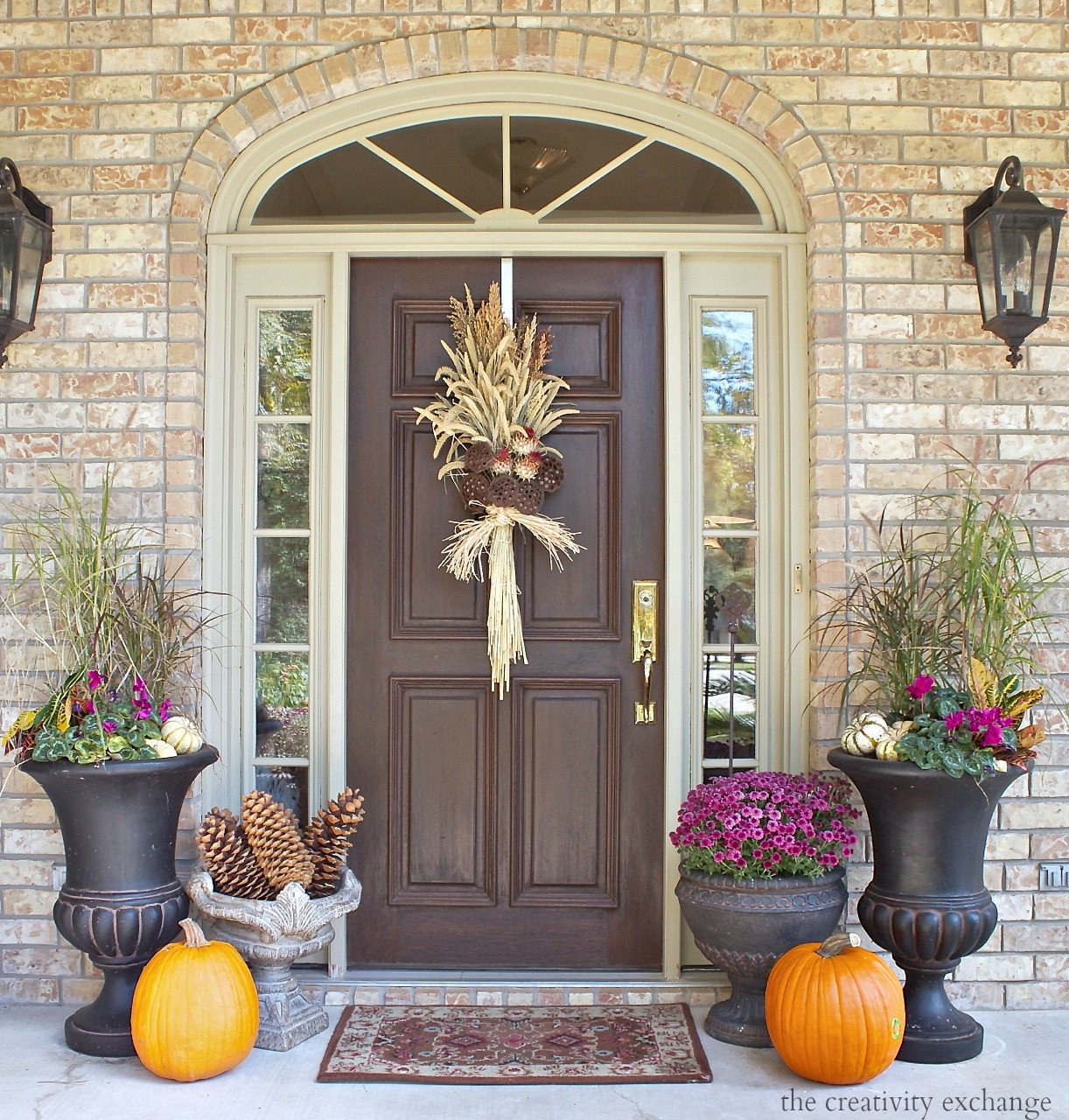 Decor Ideas for Front Porch Luxury Easy Fall Door Swag Using Dried Naturals