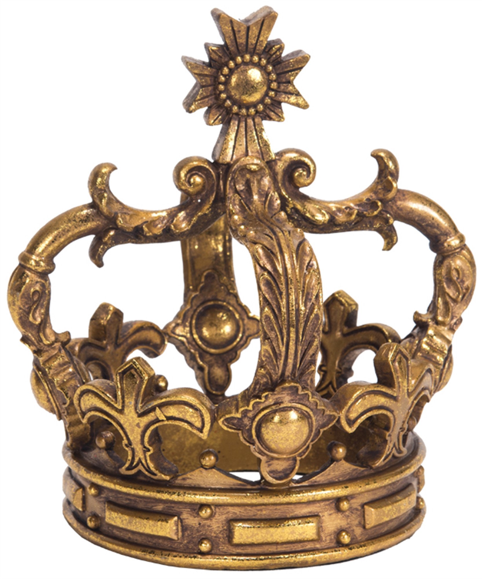 Decorative Crowns for Home Decor Best Of Antique Gold Tabletop Crown with Aged Golden Finish ornate Decorative Metal Centerpiece