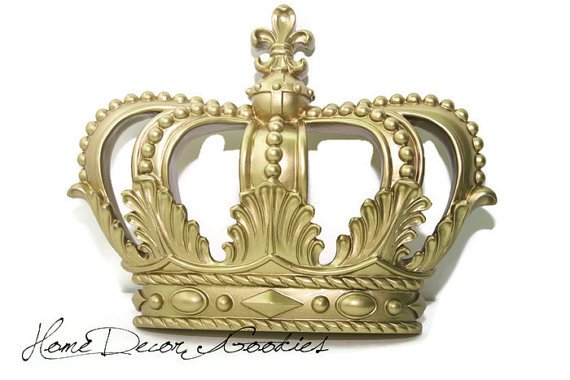 Decorative Crowns for Home Decor Lovely Items Similar to Gold Crown Decor Wall Decor Home Living Decor Housewares Royalty Wall