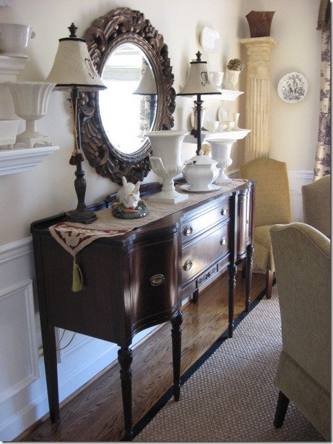 Dining Room Buffet Decor Ideas Lovely A &quot;something S Gotta Give&quot; Dining Room Makeover Hooked On Houses