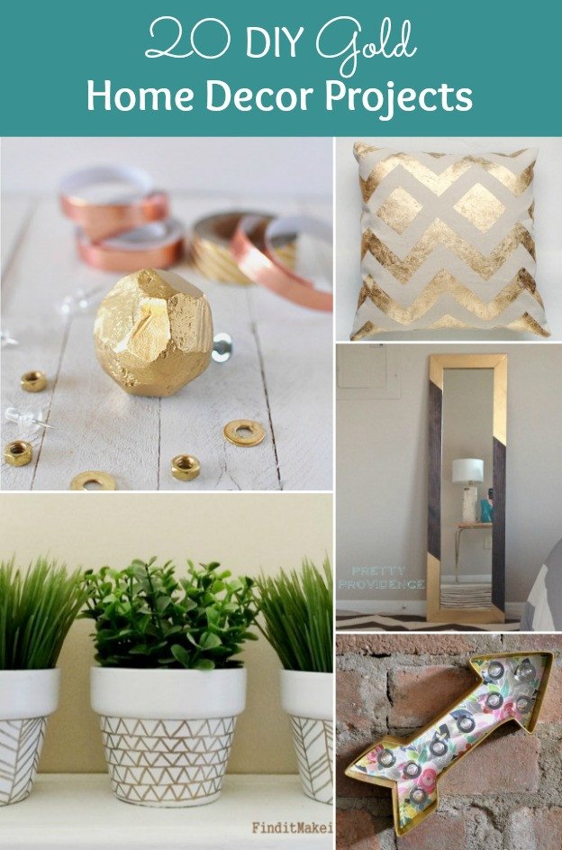 Diy Craft for Home Decor Fresh 20 Diy Gold Home Decor Projects