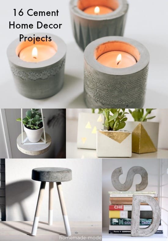 Diy Crafts for Home Decor Inspirational 16 Concrete Diy Projects for Home Decor Diycandy