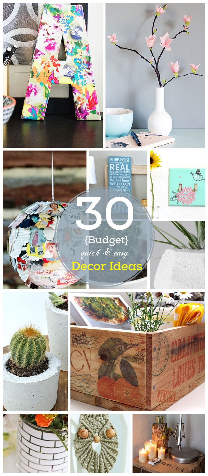 Diy Home Decor Ideas Budget Elegant 30 Diy Home Decor Ideas On A Bud