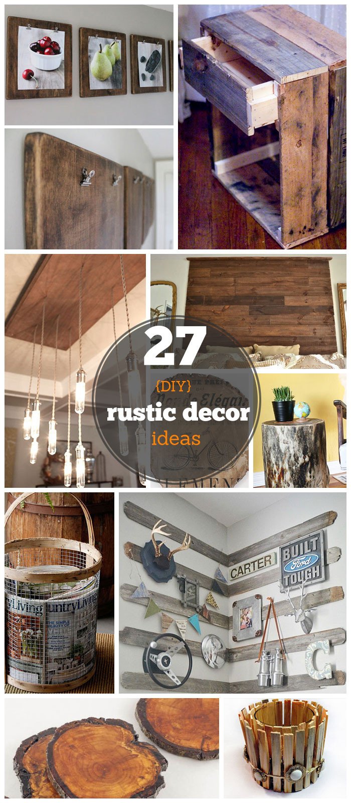 27 DIY Rustic Decor Ideas for the Home