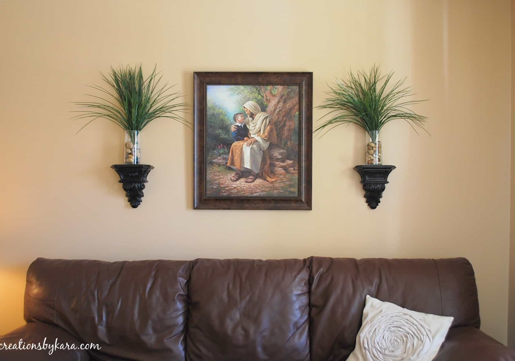 Diy Living Room Wall Decor Elegant Hanging Wood Trim In My Living Room