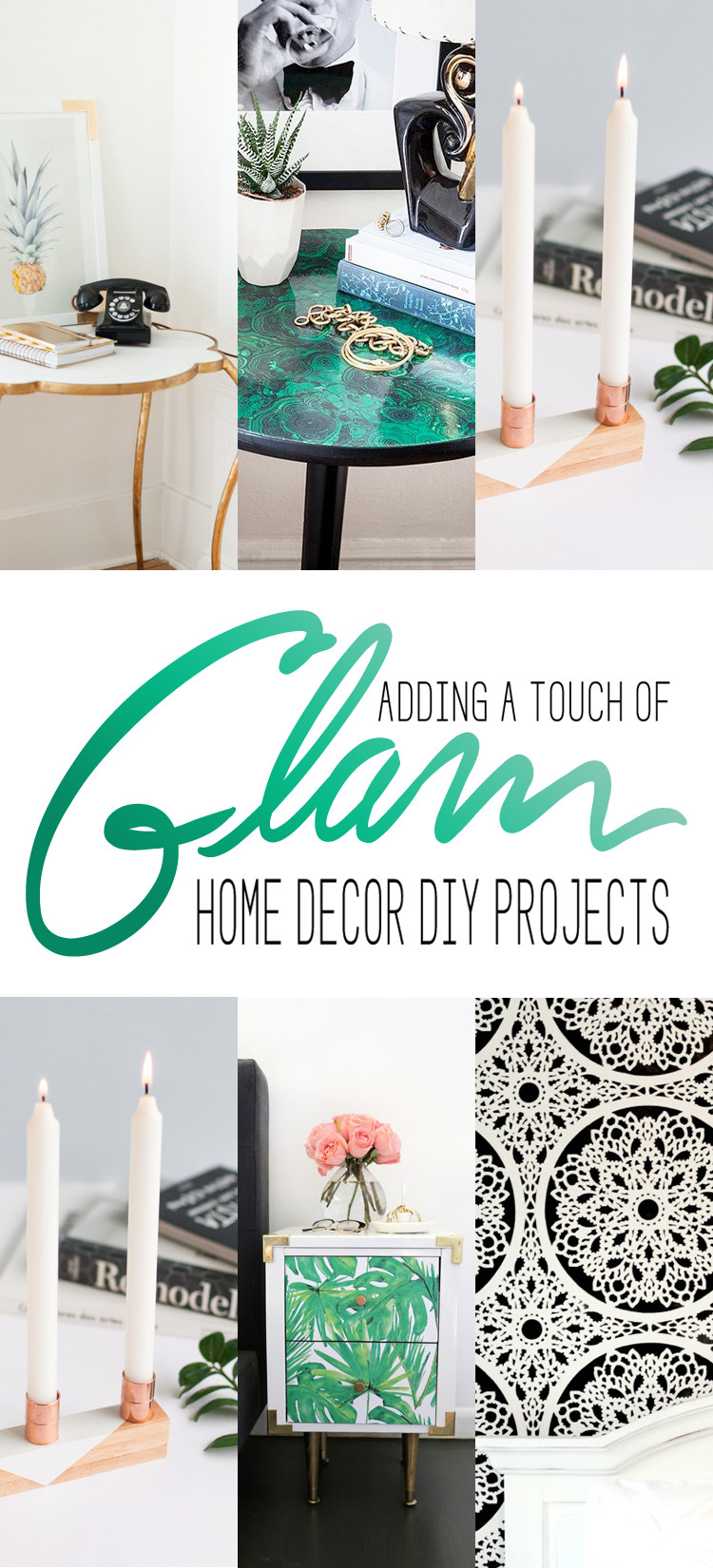 Diy Projects for Home Decor Fresh touch Of Glam Home Decor Diy Projects the Cottage Market