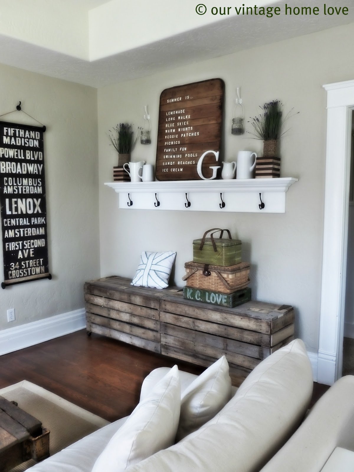 Diy Rustic Living Room Decor Lovely Vintage Home Love Spring Summer Mantel Ledge