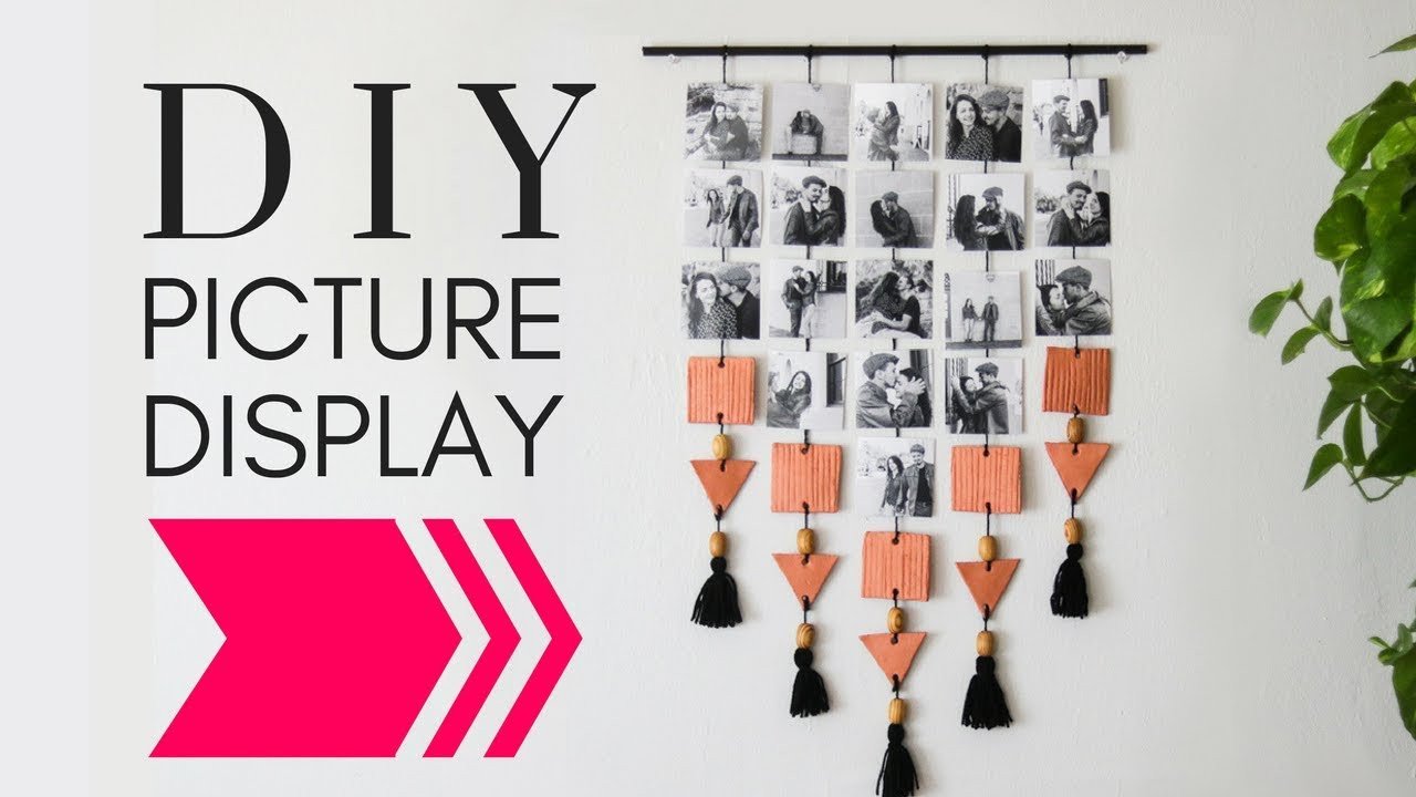 Diy Wall Decor with Pictures Luxury Diy Hanging Picture Display Wall Decor Diy Diy Wall Decor