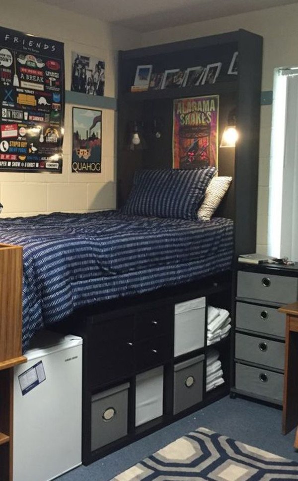 Dorm Room Decor for Guys Awesome 20 Brilliant Dorm Room organization for Everything You Want