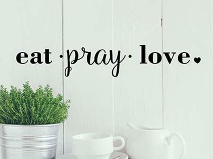 Eat Pray Love Kitchen Decor Luxury Eat Pray Love Kitchen Diner Cafe Religious Quote Vinyl Wall Decal Words