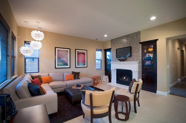 Eclectic Comfortable Living Room Luxury Mid Century Modern Eclectic Clean fortable Chic Modern Living Room San Francisco