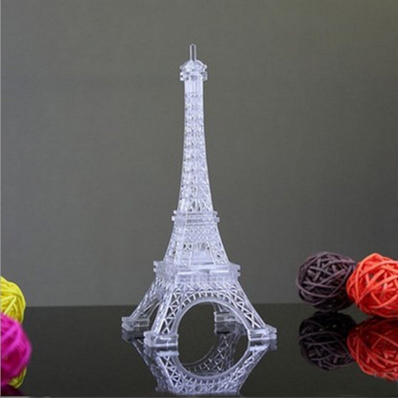 Eiffel tower Decor with Lights Awesome Holiday Diy Decorations Romantic Eiffel tower Luminescent Color Changing Led Night Light Bedroom