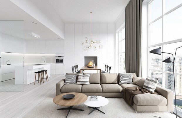 Modern Living Rooms with Elegant and Clean Lines