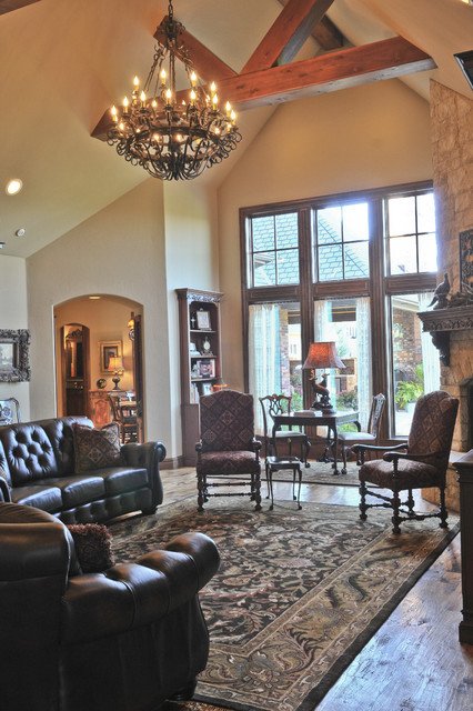 English Traditional Living Room New English Tudor Traditional Living Room Oklahoma City by Brent Gibson Classic Home Design