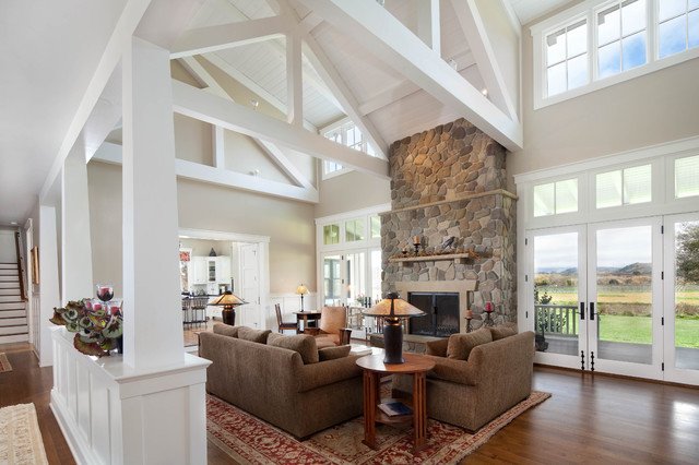 Farmhouse Contemporary Living Room Unique Modern Ranch Home Farmhouse Living Room Santa Barbara by tom Meaney Architect Aia