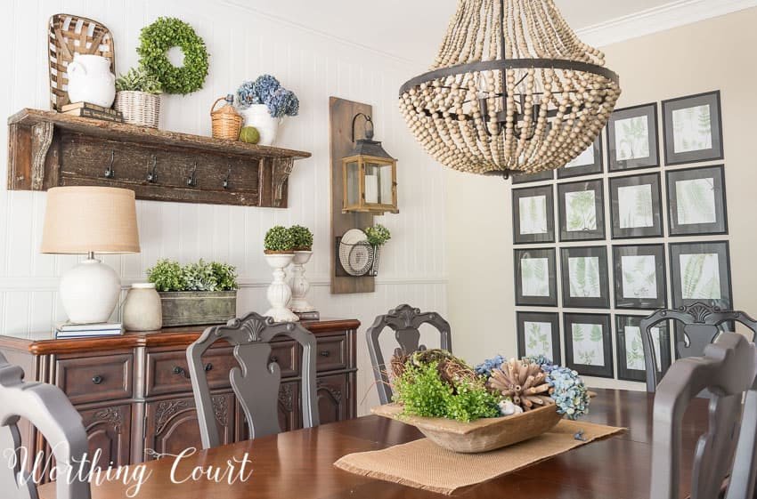 Farmhouse Dining Room Wall Decor Luxury Farmhouse Dining Room Makeover Reveal before and after