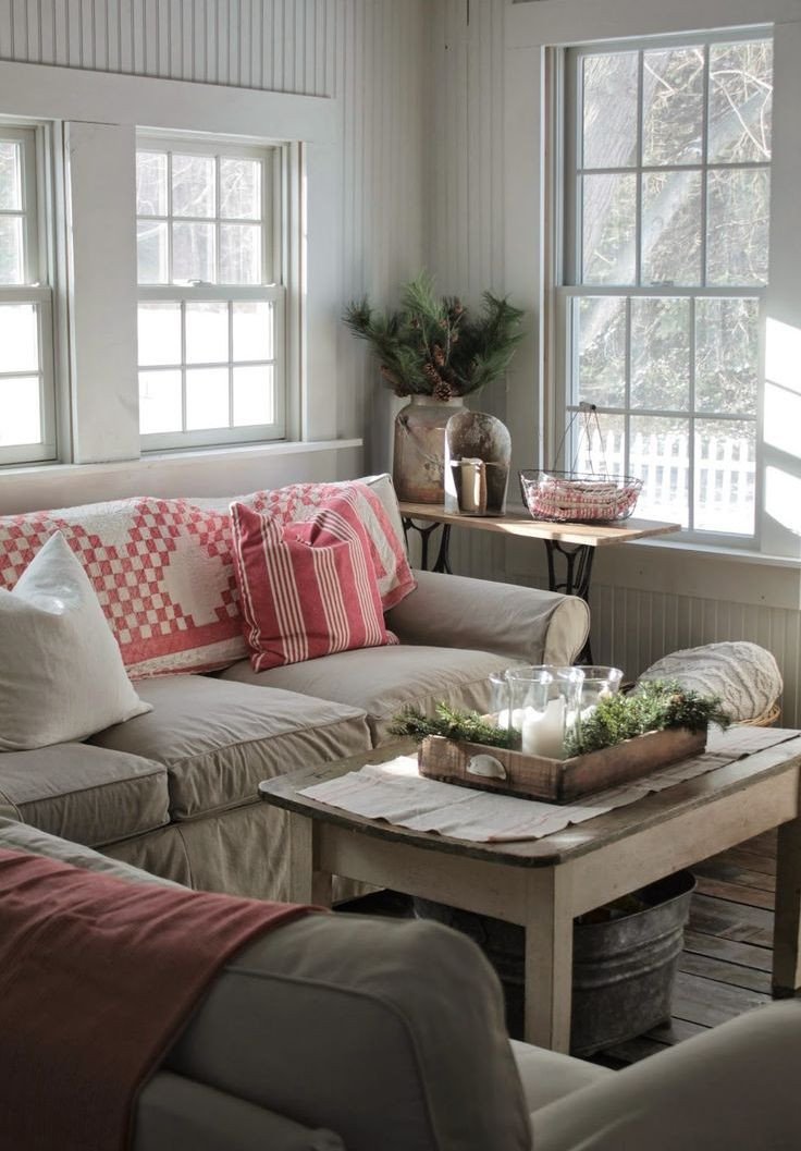 Farmhouse Living Room Decorating Ideas Lovely source Pinterest