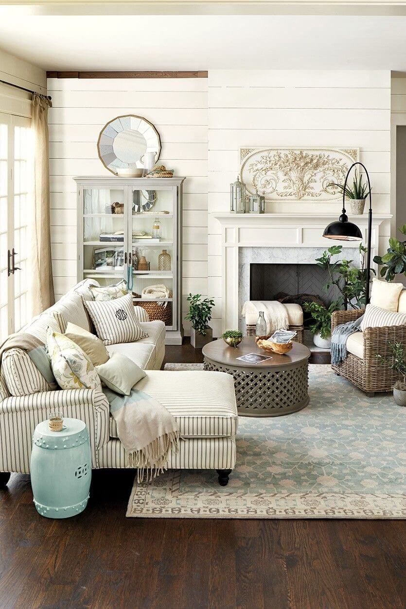 Farmhouse Living Room Decorating Ideas Unique Neutral Farmhouse Living Room Decor Ideas Farmhouse Decor In 2019