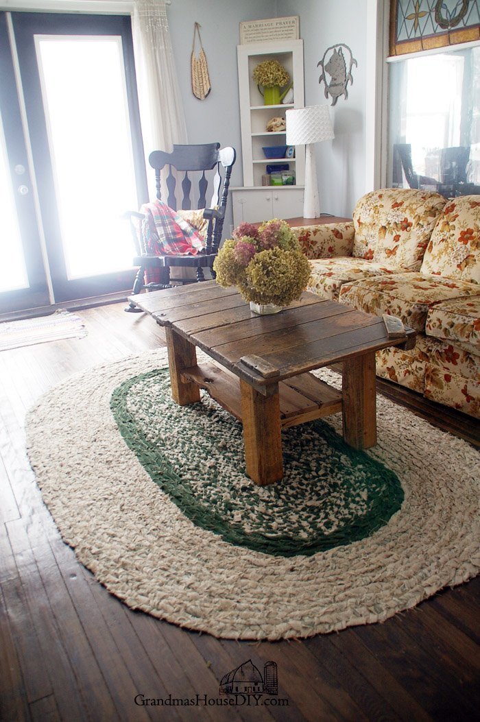 Farmhouse Living Room with Rug Elegant How to Braid Your Own Large Rag area Rug Grandmas House Diy