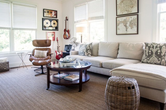 Farmhouse Living Room with Rug Luxury County Chic Farmhouse In north Carolina Farmhouse Living Room Raleigh by Adrianna Beech