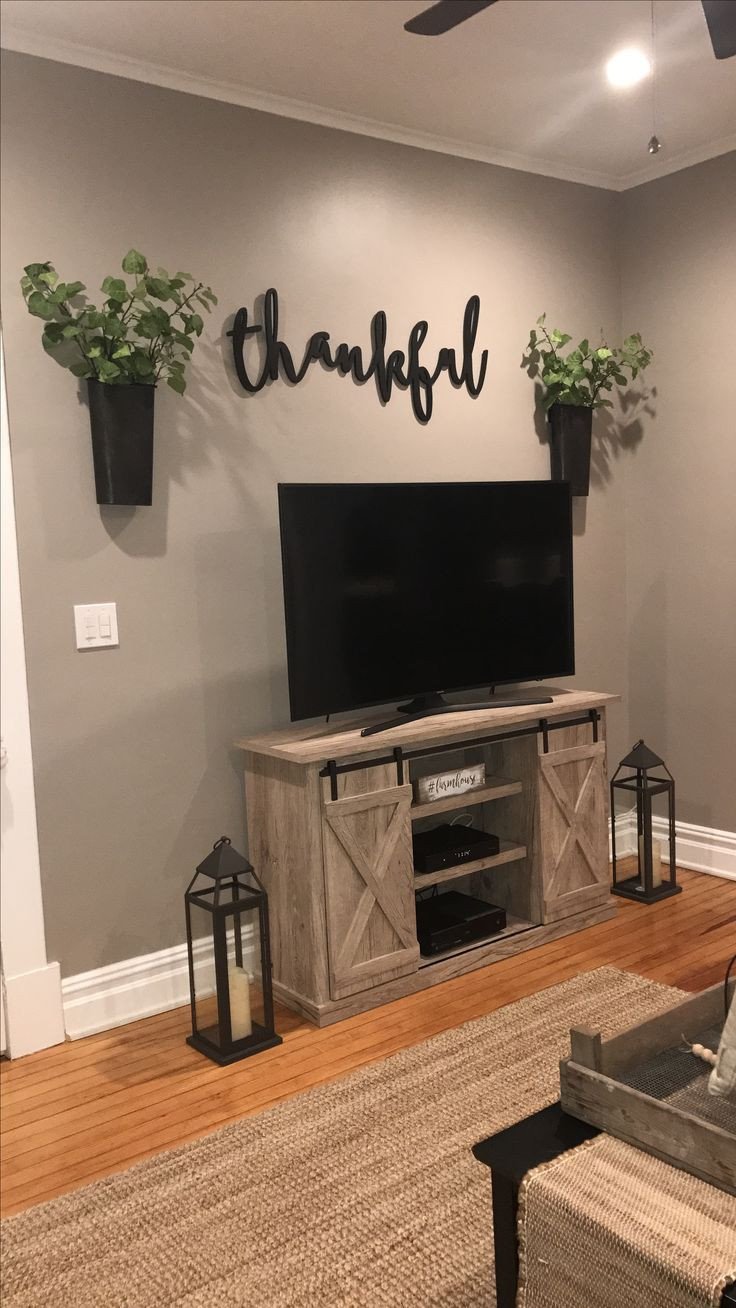 Farmhouse Tv Stand Design Ideas and Decor Best Of Feather and Birch Thankful Sign Tv area Farmhouse Decor Magnolia Market Home