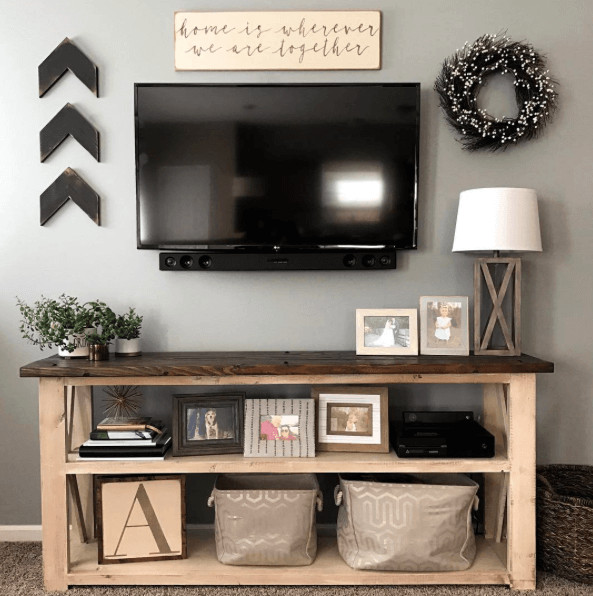 Farmhouse Tv Stand Design Ideas and Decor Elegant Farmhouse Console Table