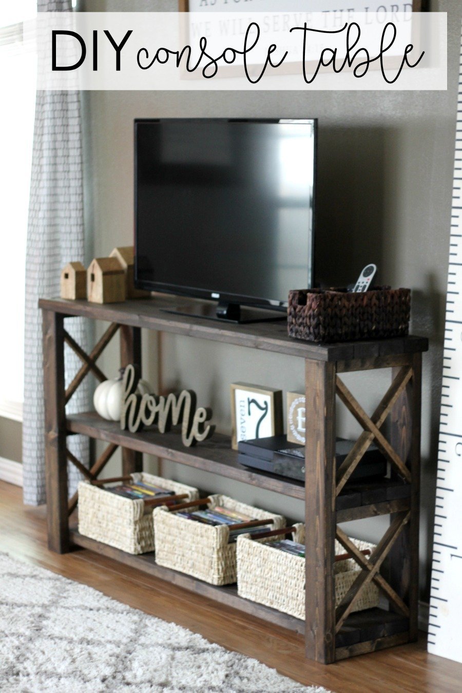 Farmhouse Tv Stand Design Ideas and Decor New How to Build A Diy Console Table for $50 or Less