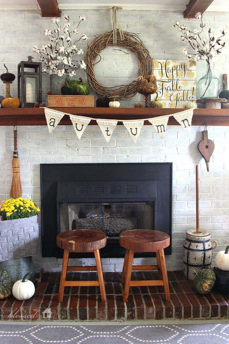 Fireplace Mantel Decor Ideas Home Beautiful 30 Amazing Fall Decorating Ideas for Your Fireplace Mantel