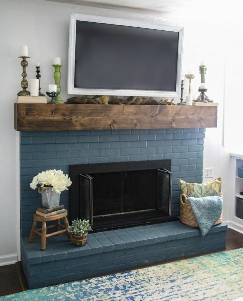 Fireplace Mantel Decor with Tv Elegant Simple Fall Mantel Decorating Around the Tv Lovely Etc