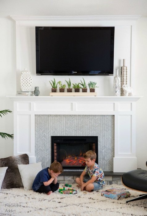 How to Decorate a Mantel with a TV It