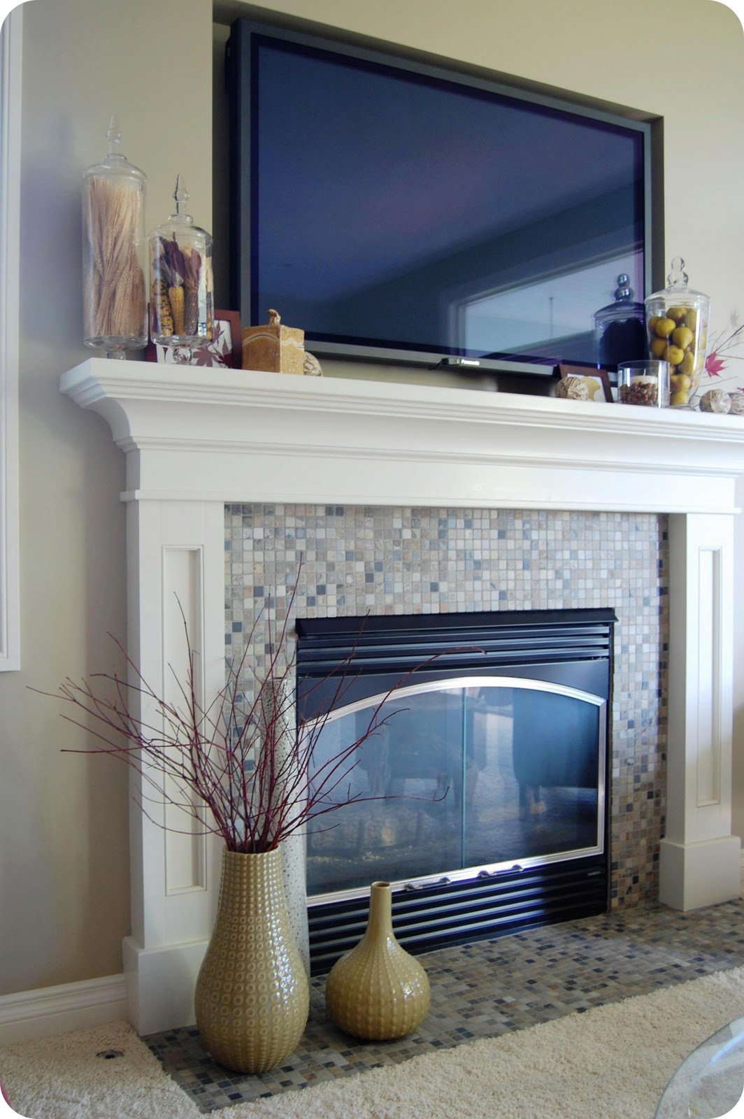 Fireplace Mantel Decor with Tv Luxury 33 Shades Of Green Decorating Around the Tv