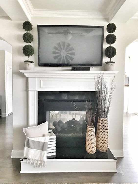 Fireplace Mantel Decor with Tv New Remodelaholic