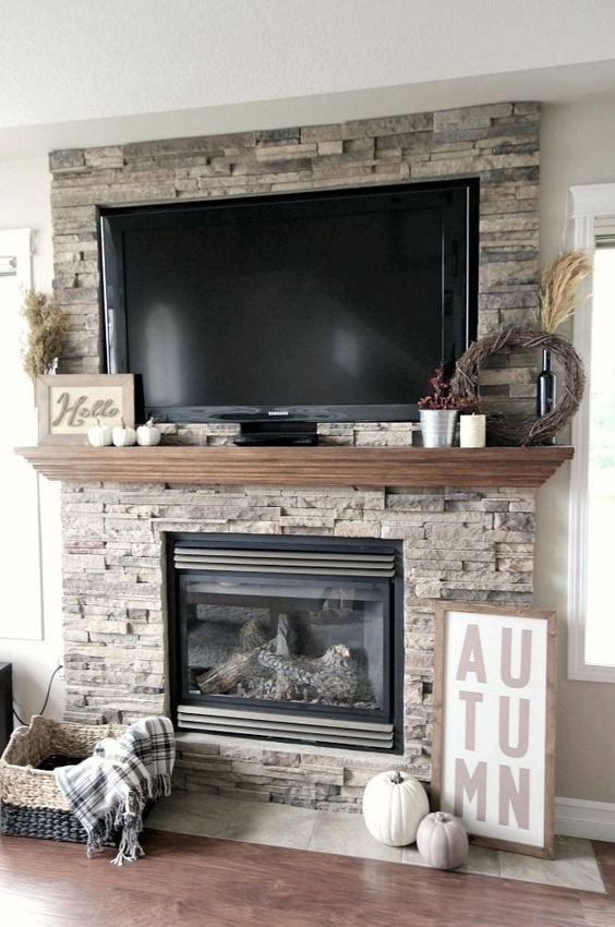 Fireplace Mantel Decor with Tv Unique Remodelaholic