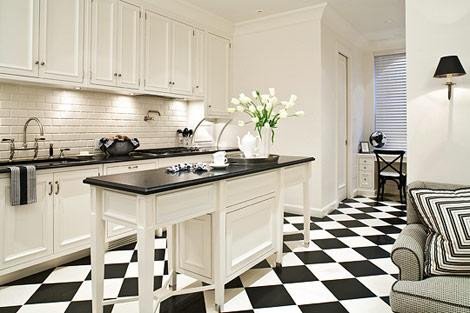 Floor and Decor Backsplash Tile Awesome Chceckered Tile Floor Transitional Kitchen Eva Quateman Interiors