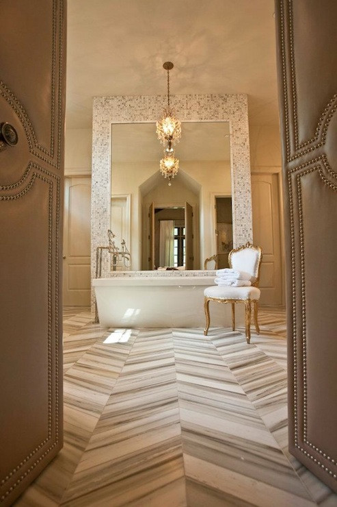 Floor and Decor Bathroom Tile Awesome Marble Herringbone Tile Floor Transitional Bathroom Dodson and Daughter Interior Design